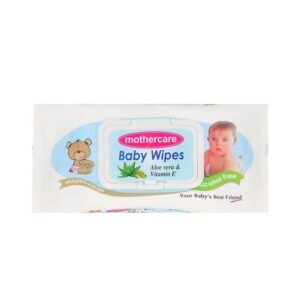 mother Care Aloe Vera & Vitamin E Baby Wipes, White, 70-Pack