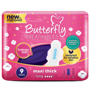 Butterfly Maxi Thic Cottony |Long| 9 Pads