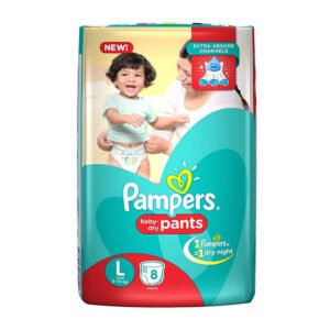 Pampers Baby Dry Diapers Extra Large Size 5 (8 Count)